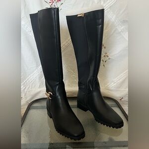 NWT Elegant Black Knee-High Women's Boots